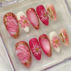 Gilded flower Nails