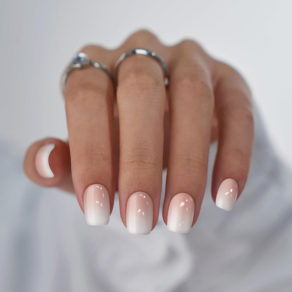 24pcs Ombre Square style nails