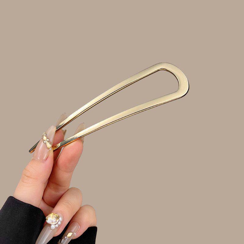 French Hair Pins for Women Secure Hold All Day Gold, 1pc Elegant & Durable Metal French Pin for Updos Comfortable Fit Hair Accessories For Women