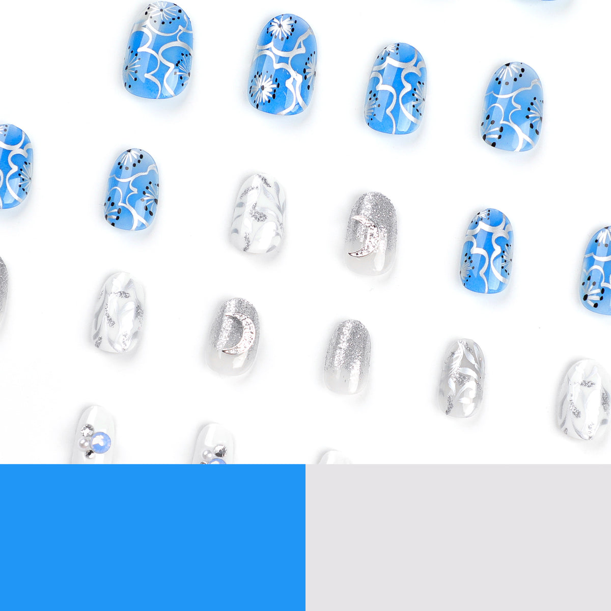 Blue mythic nails