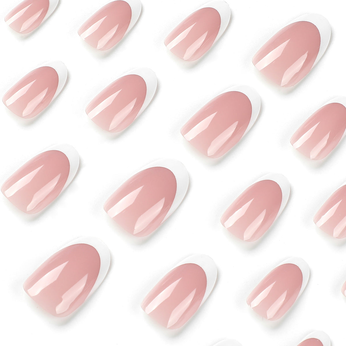 Pink peach nails