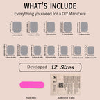 24pcs Short skin color fashion nails