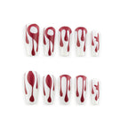 Halloween red Nails
