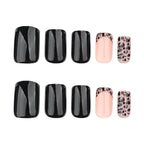 French leopard print manicure