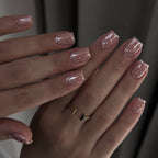Aurora Milk Polka Dot nails