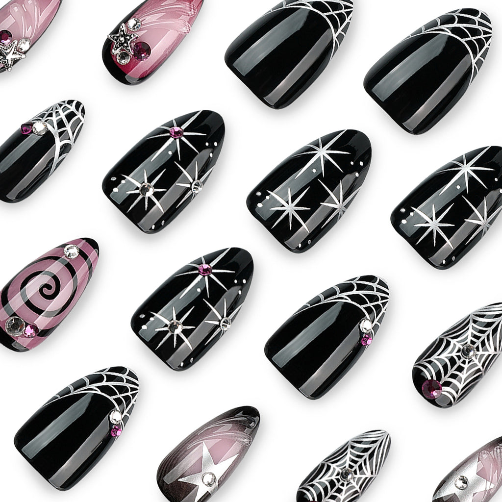 Halloween Dark 3D Nail Art Nail