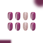 Taro purple cat's eye nails