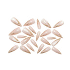 Nude pink gold-plated nails