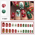 Snowflake Christmas Tree Nails