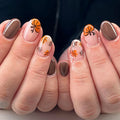 Autumn Maple Pumpkin Brown Nails