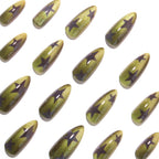 Olive green nails