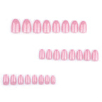 Cheese pink nails