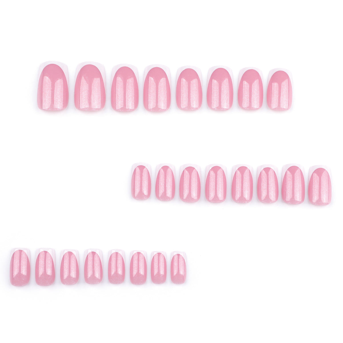 Cheese pink nails