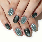 Haze blue nails