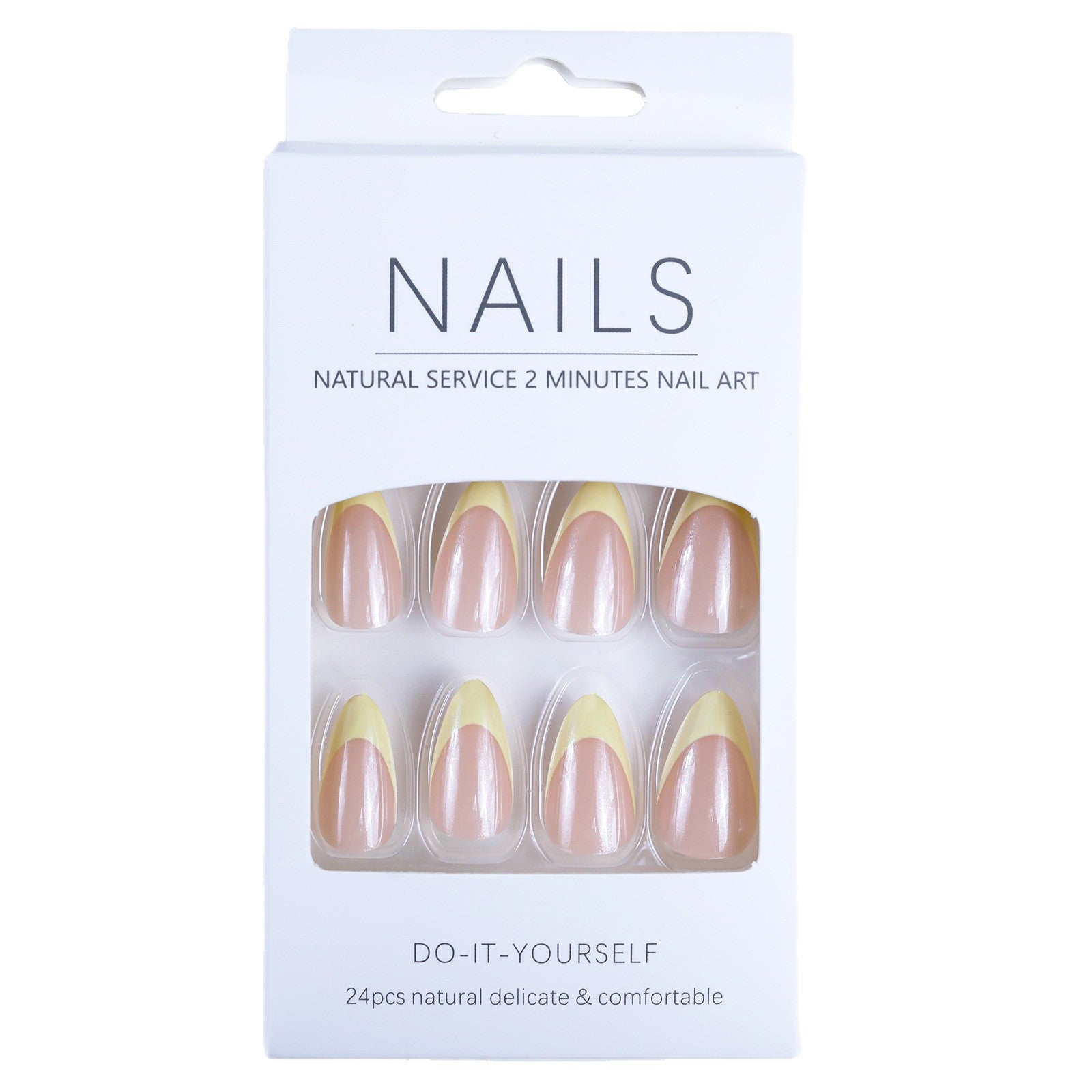 Yellow French Nails