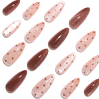 Caramel chocolate nails
