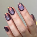 Short cat-eye nails
