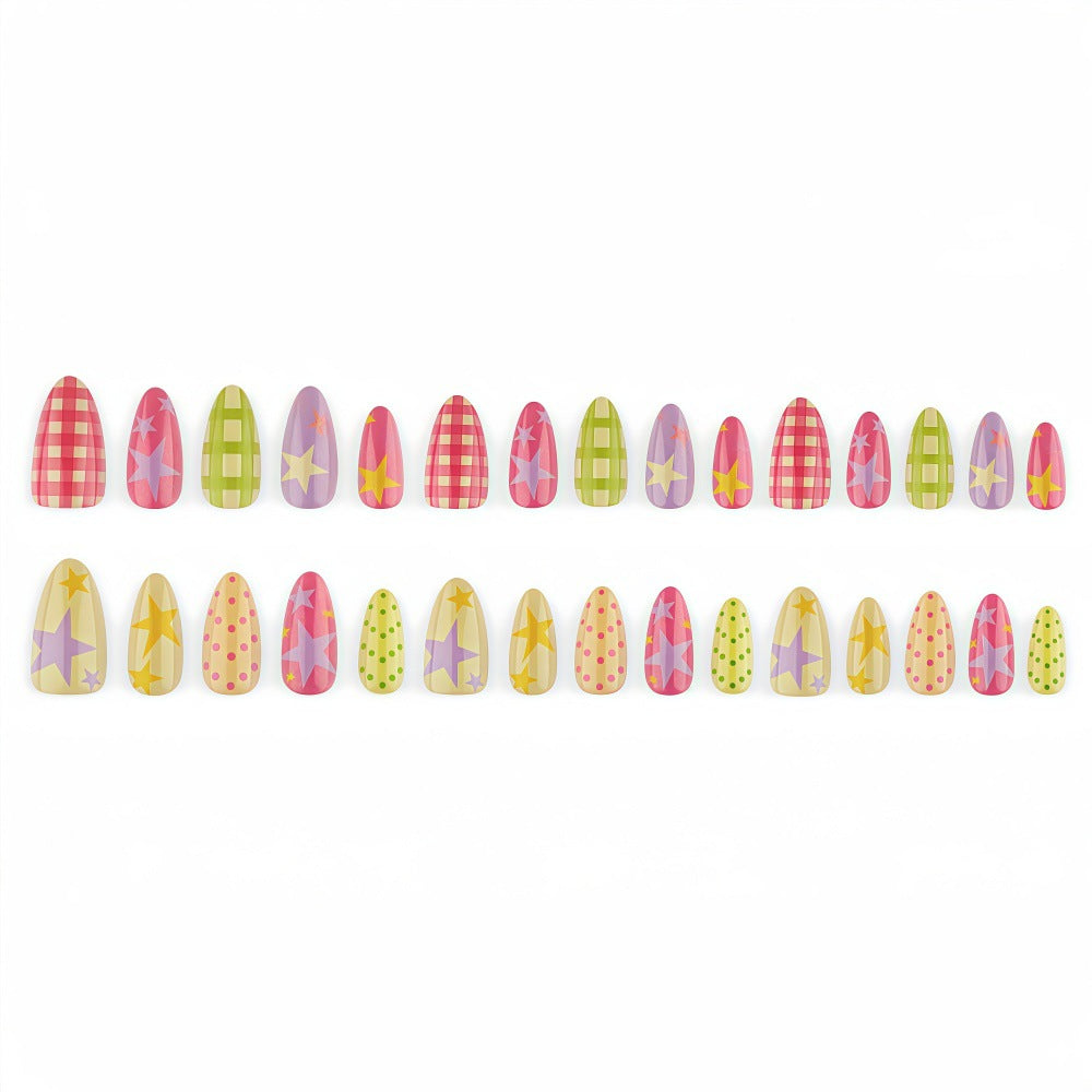 Dopamine Star Acrylic Nails