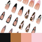 Long leopard-print nails