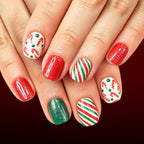 Christmas Set(4 pack) red and green striped white snowflake wearing armor set of 96 pieces