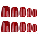 Wine-red cat's eye nails