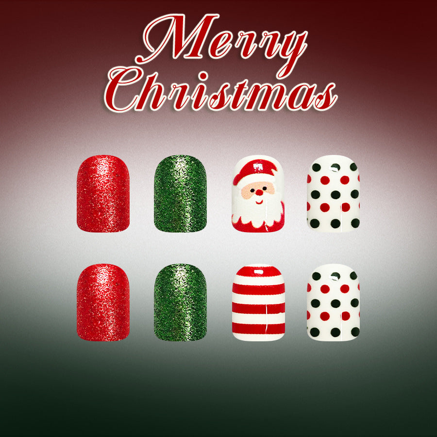 Christmas Set(4 pack) Glitter snowflake French Polka Dot Dress set of 96 pieces