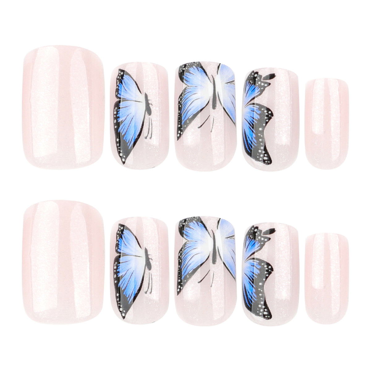 Sea salt butterfly nails