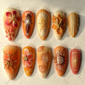Gilded Sunflower Nails