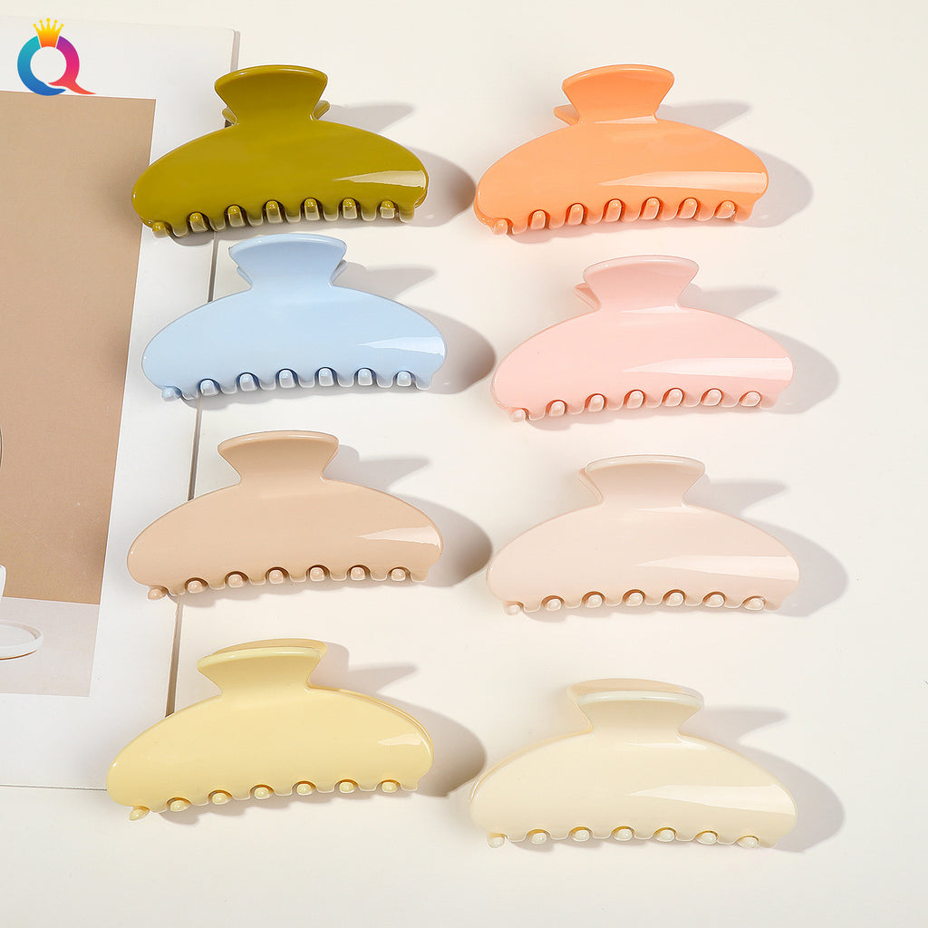 PC Hair Clip Back-of-Head Ponytail Holder Shark Clip Women's Hair Accessory