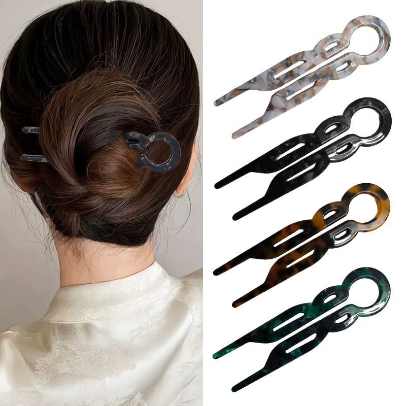 Good Hair Days Magic-Grip Hairpins, 10 Styling Updo U-Pins for Strong Hold Thick, Curly & Long Hair. All Day Discreet Hold for Buns, Half Updos, French Twists.