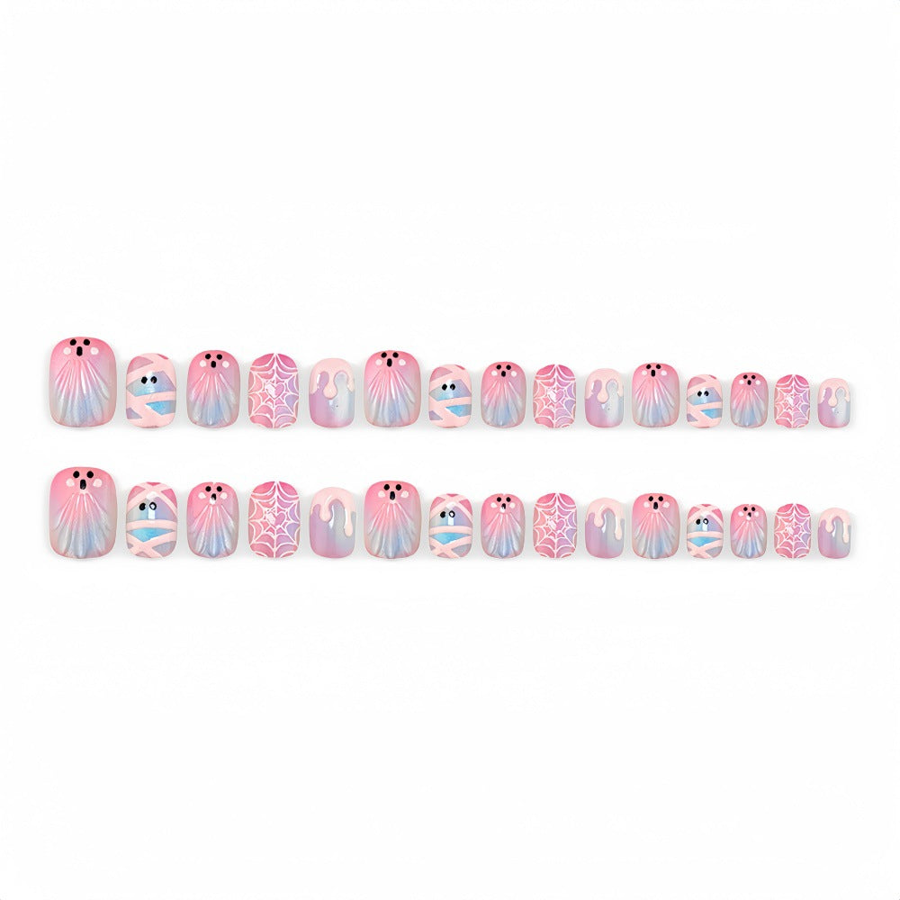 Pink Phantom Nails