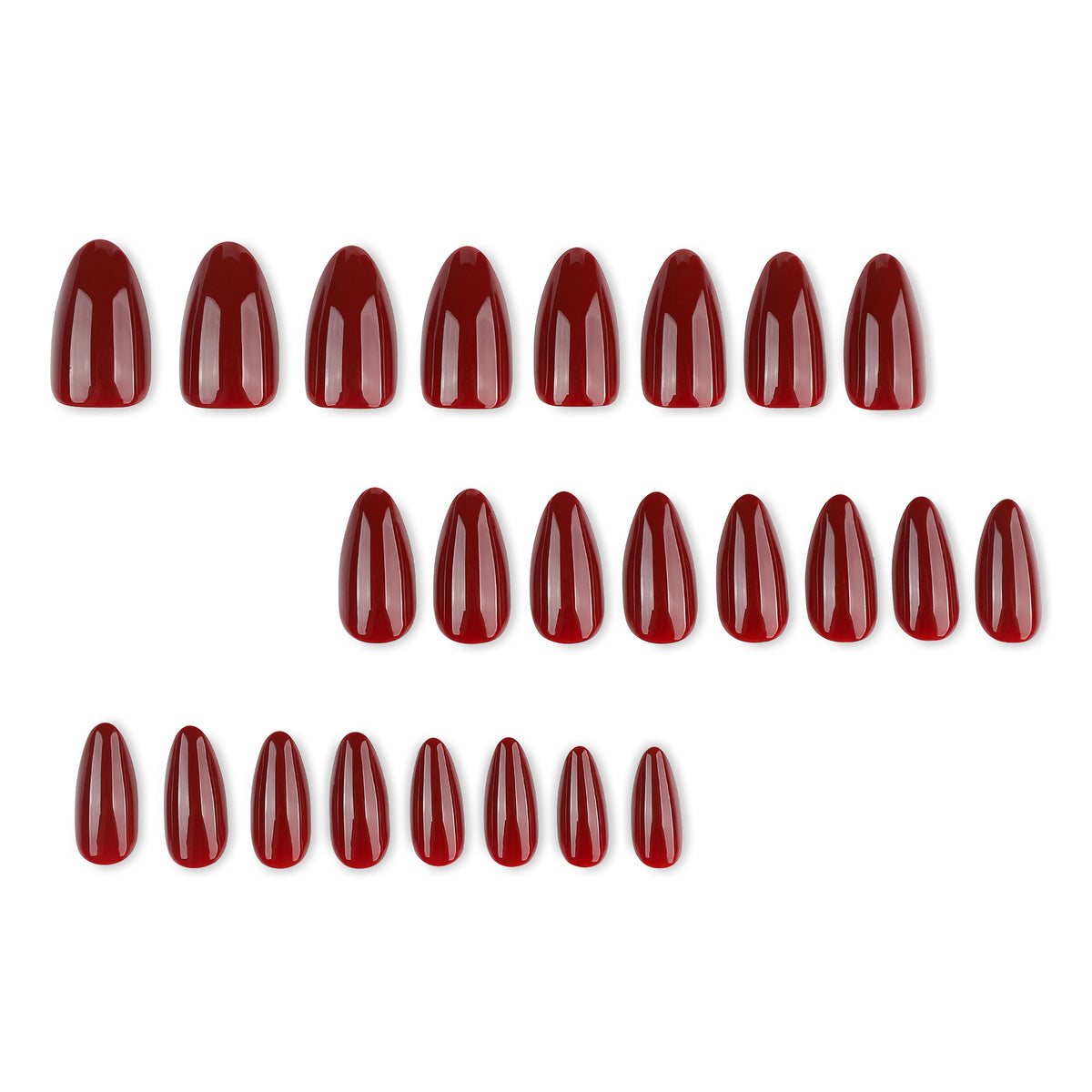 Almond wine red nails