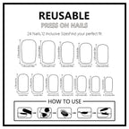 24pcs Square Green&Gold Stripe St. Patrick's Day Nails
