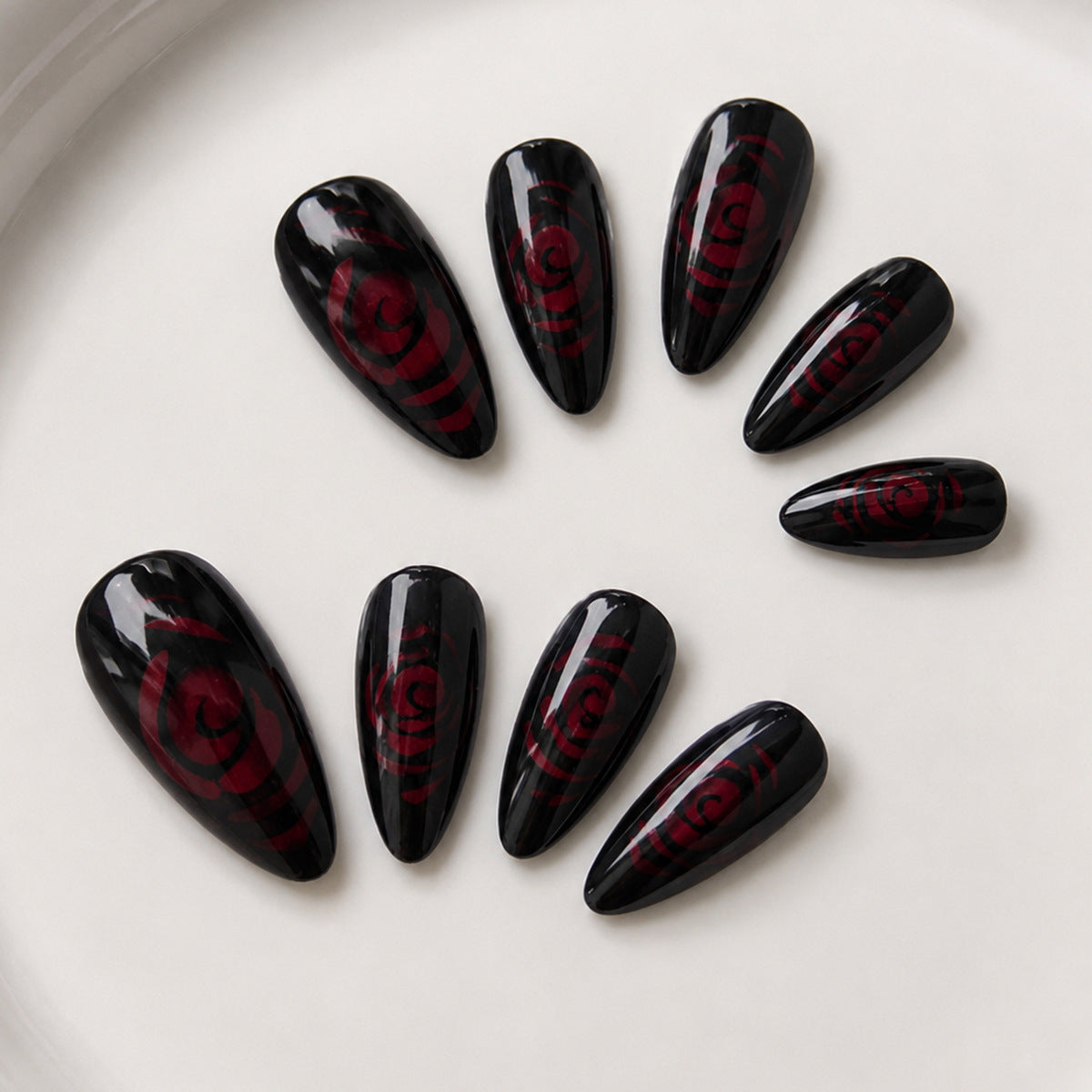 Night Rose nails