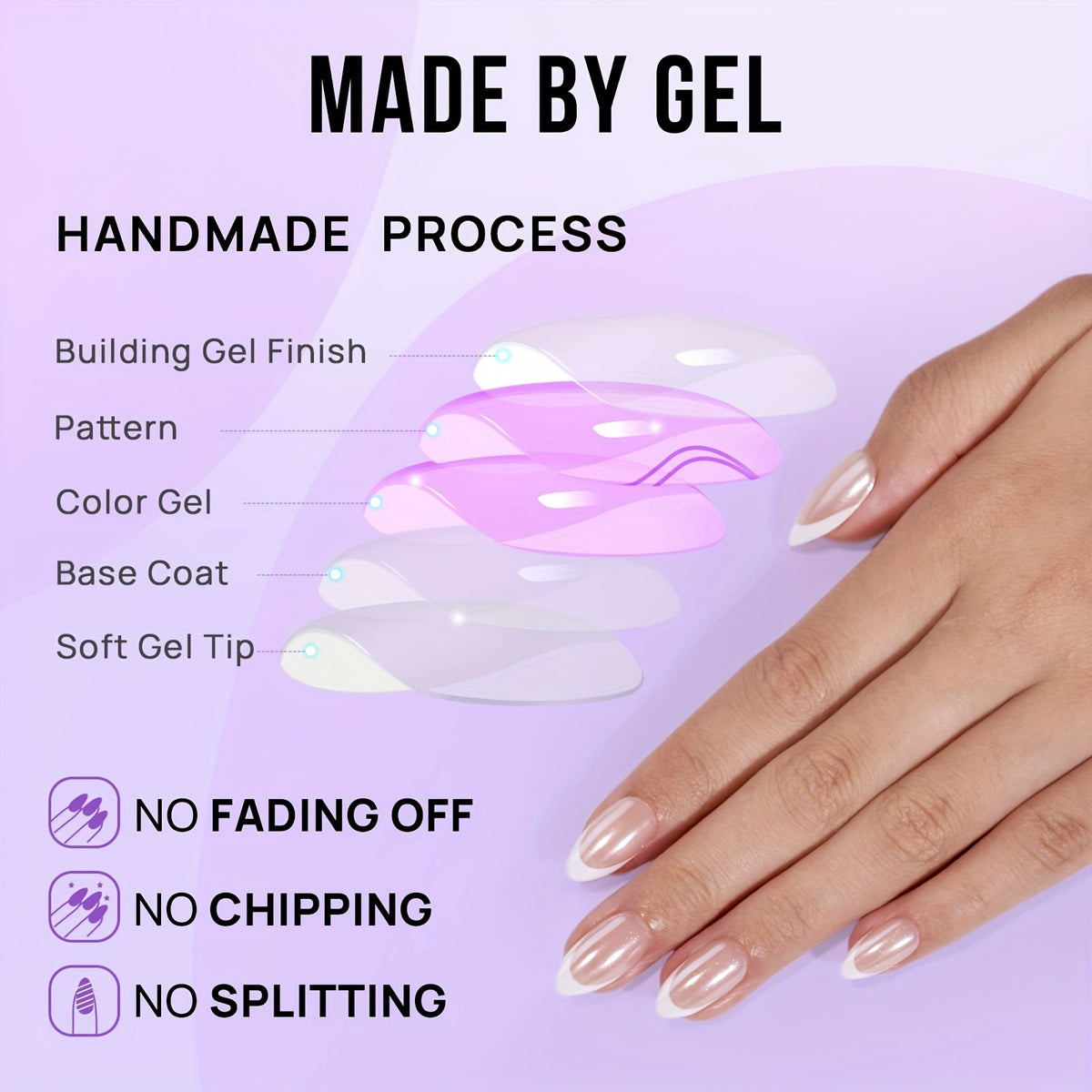 French snow nails