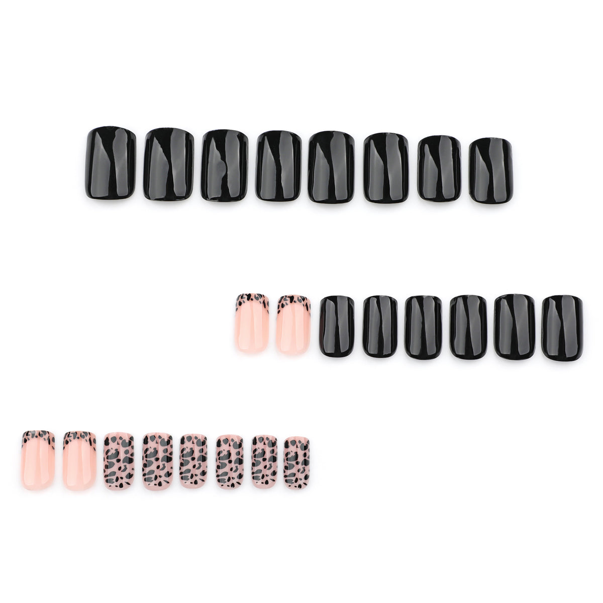 French leopard print manicure