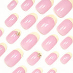 Starfish Yellow French-style Beach Vacation Nails