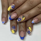 Sea salt lemon nails