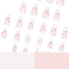 Sparkling diamond French nails