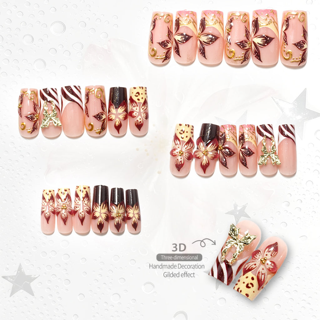 Flower vine nails