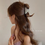 Studded Star Shark Clip Hair Accessory for Thin Hair, Cute Back-of-Head Hair Ornament for Women