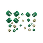 Green tourmaline cat's eye Nails