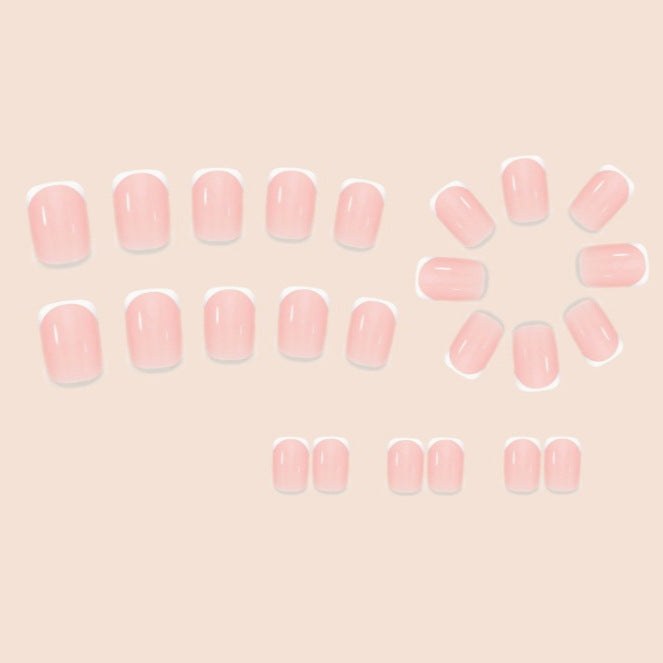 24pcs Hot sale Short French style nails