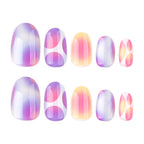 Dye rainbow nails