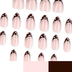 French brown nails