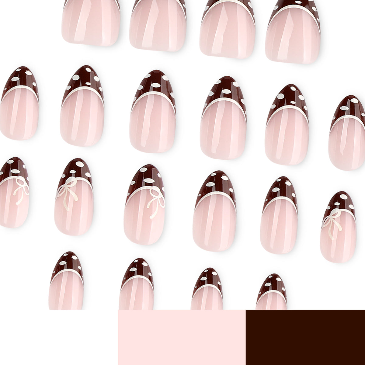 French brown nails