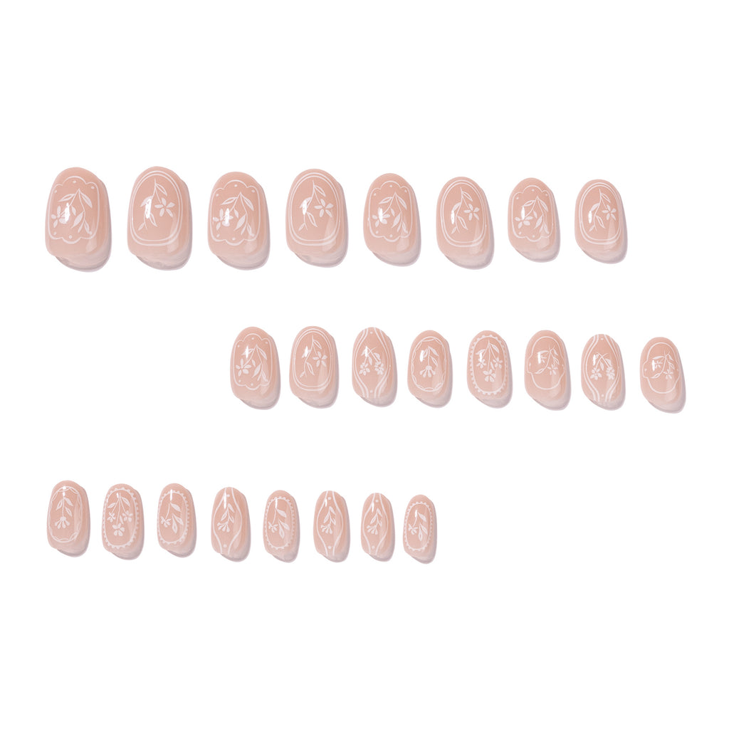 Hand-painted garden nails