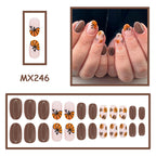 Autumn Maple Pumpkin Brown Nails