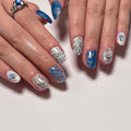 Blue mythic nails