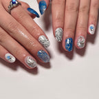 Blue mythic nails